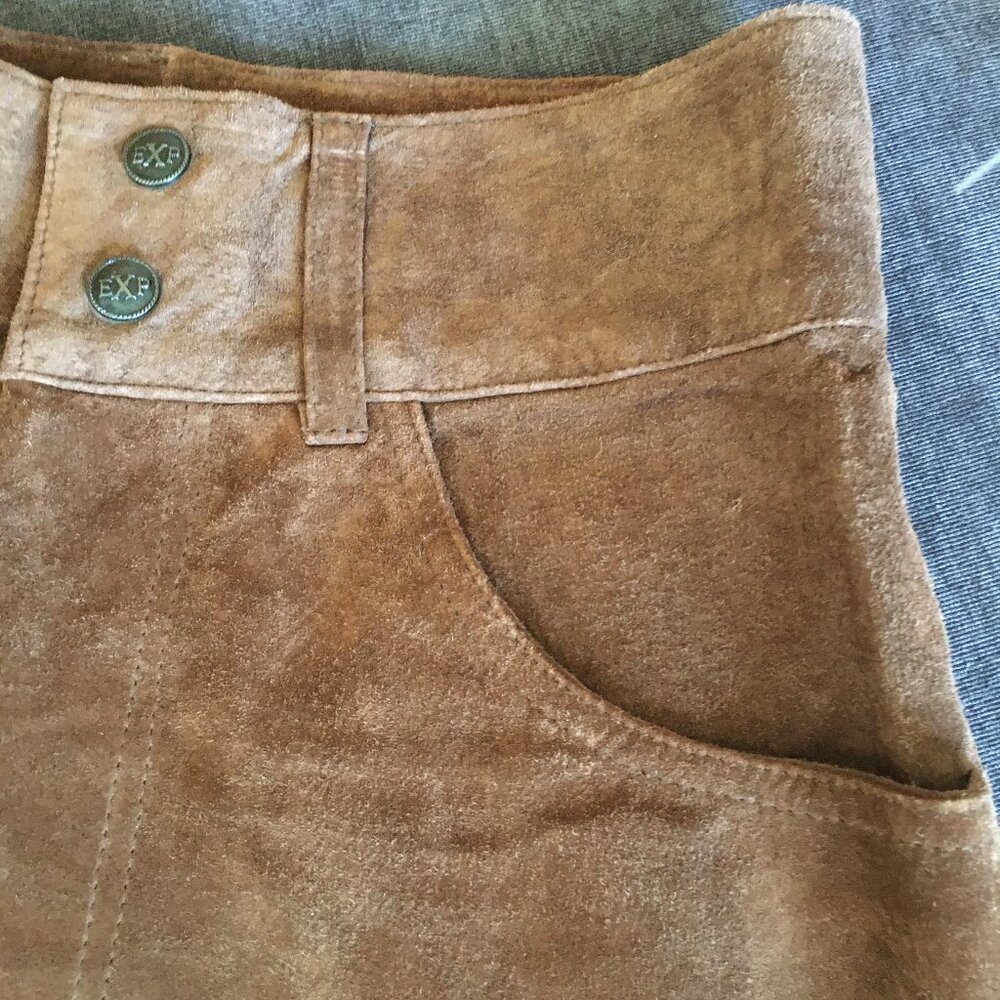 Vintage Express Genuine Leather High Waist Shorts - Picture 6 of 14